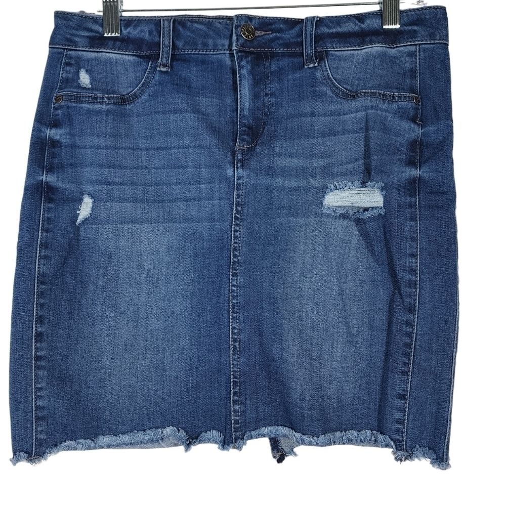 CELEBRITY PINK DENIM SKIRT